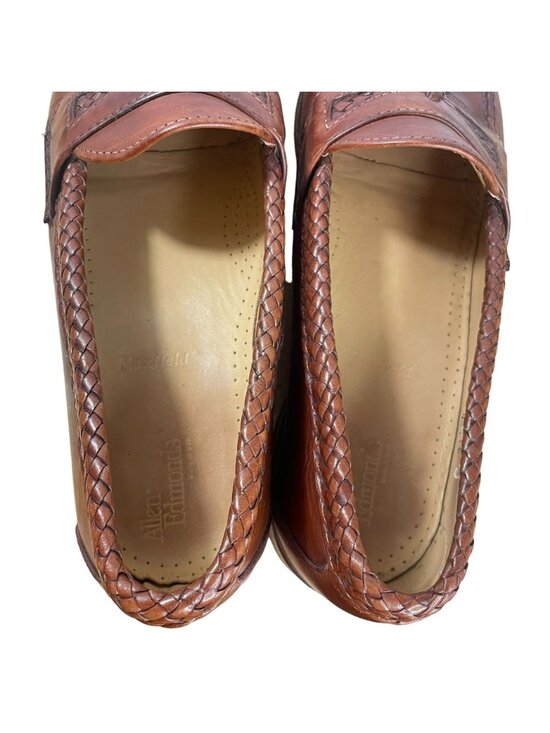 Allen Edmonds Maxfield Tassel Braided Loafers Size 13B Brown Leather 47716 main image 6